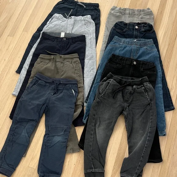 Kids Bottoms Bundle (4-5 y) Jeans, Canvas Pants, Linen Pants - Picture 1 of 11